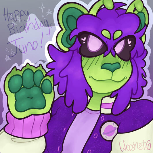 Birthday gift for @/starcrestednova on Bsky+Toyhouse